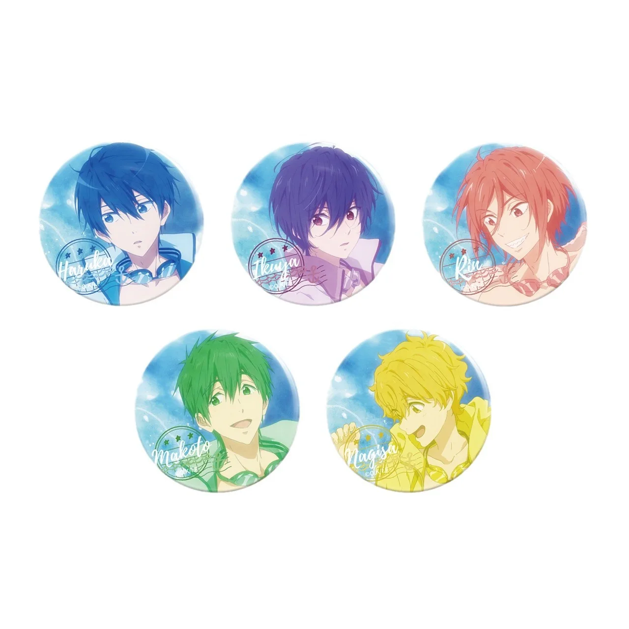 Аниме металлические круглые Броши Nanase Haruka Rin Matsuoka Тачибана Макото фигурка значок Креативные аксессуары анимационные производные
