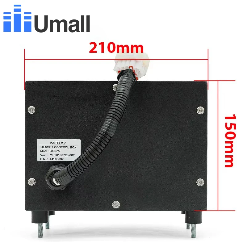 Фото Mebay BX50W Дизельный водяной насос Двигатель Цифровой счетчик Генератор Коробка контроллера GM50W Многофункциональный цифровой счетчик Детали генератора №4