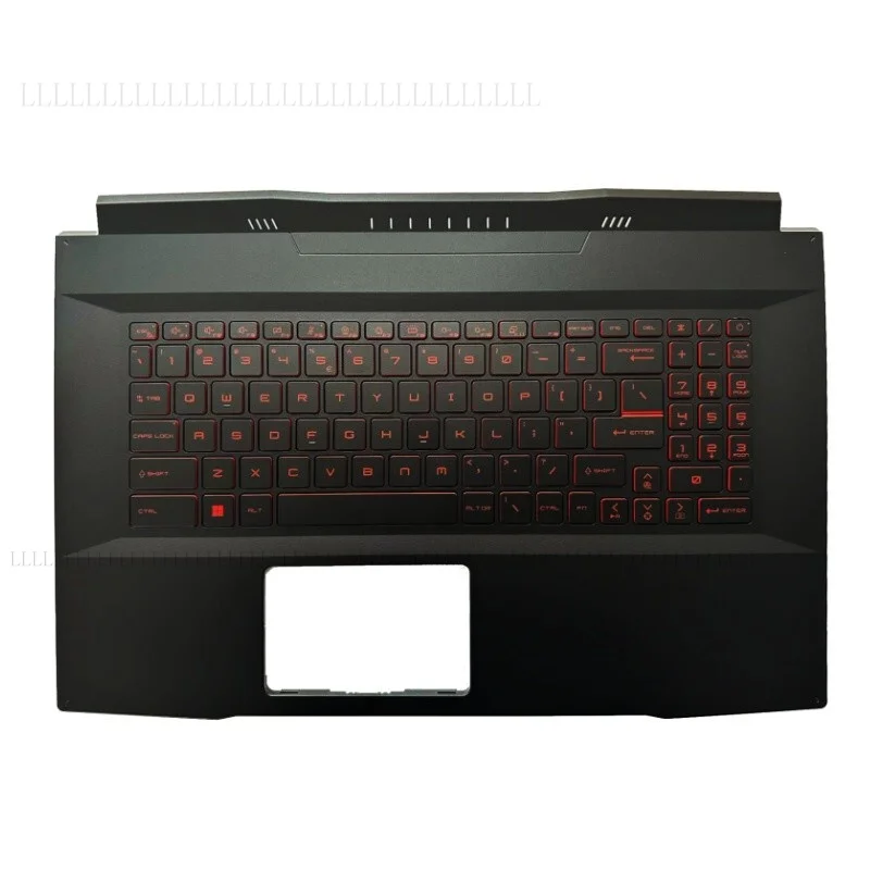 A + новинка для MSI GF76 MS-17L1 MS-17L3, верхняя крышка упора для рук, клавиатура с красной подсветкой