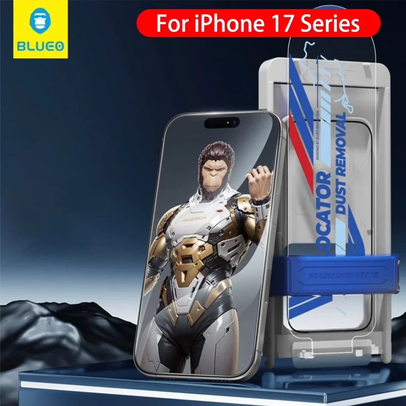 Закаленное стекло Blueo AR для iPhone 17 Pro Max, пленка для установки без пыли, защитная пленка для экрана для iPhone 17 Pro