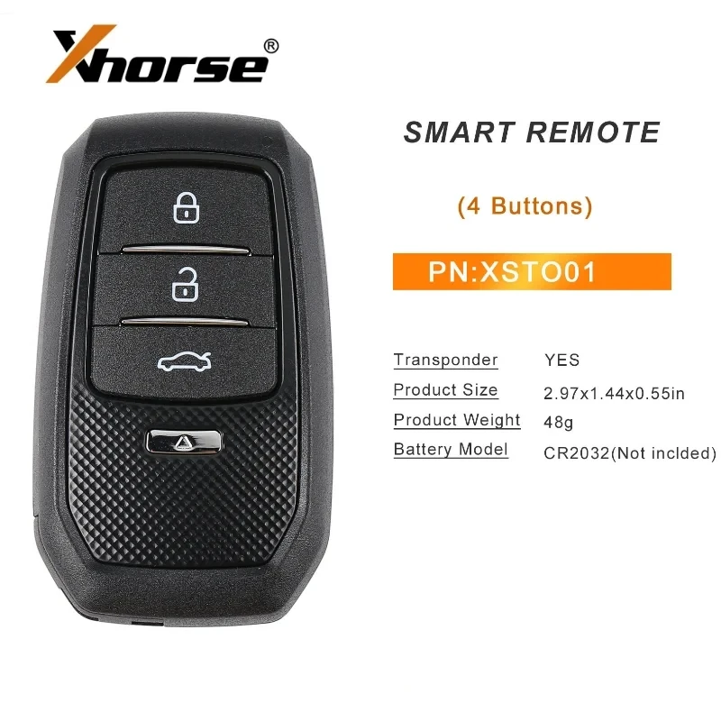 1 шт./лот Xhorse XSTO01EN FENG.T универсальный игрушечный смарт-ключ для Toyota XM38 с поддержкой 4D 8A 4A «все в одном» АНГЛИЙСКИЙ