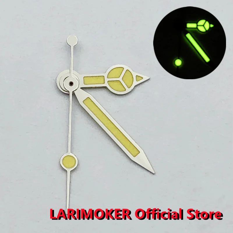 Фото Желтые часы LARIMOKER GMT зеленые светящиеся часы NH35 NH36 Miyota 8215 8205 821A Mingzhu DG 2813 3804 движение №4