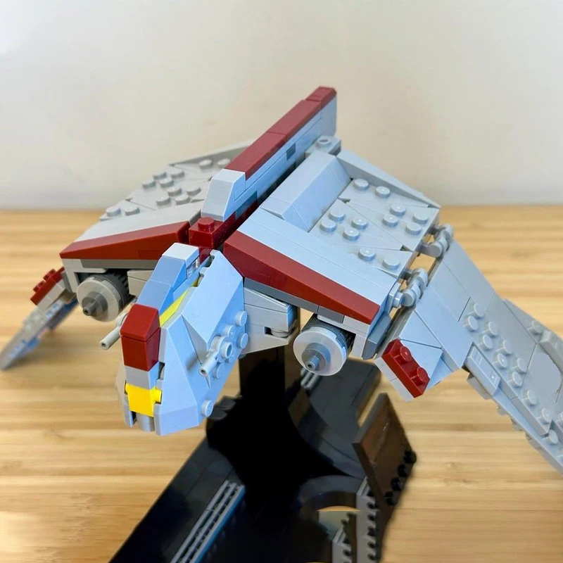 Фото 410 шт. MOC Star Batter Nu-class Republic Attack Shuttle Midi-Scale Альтернативная сборка DIY Модель Строительные блоки Игрушки на день рождения Подарок №4