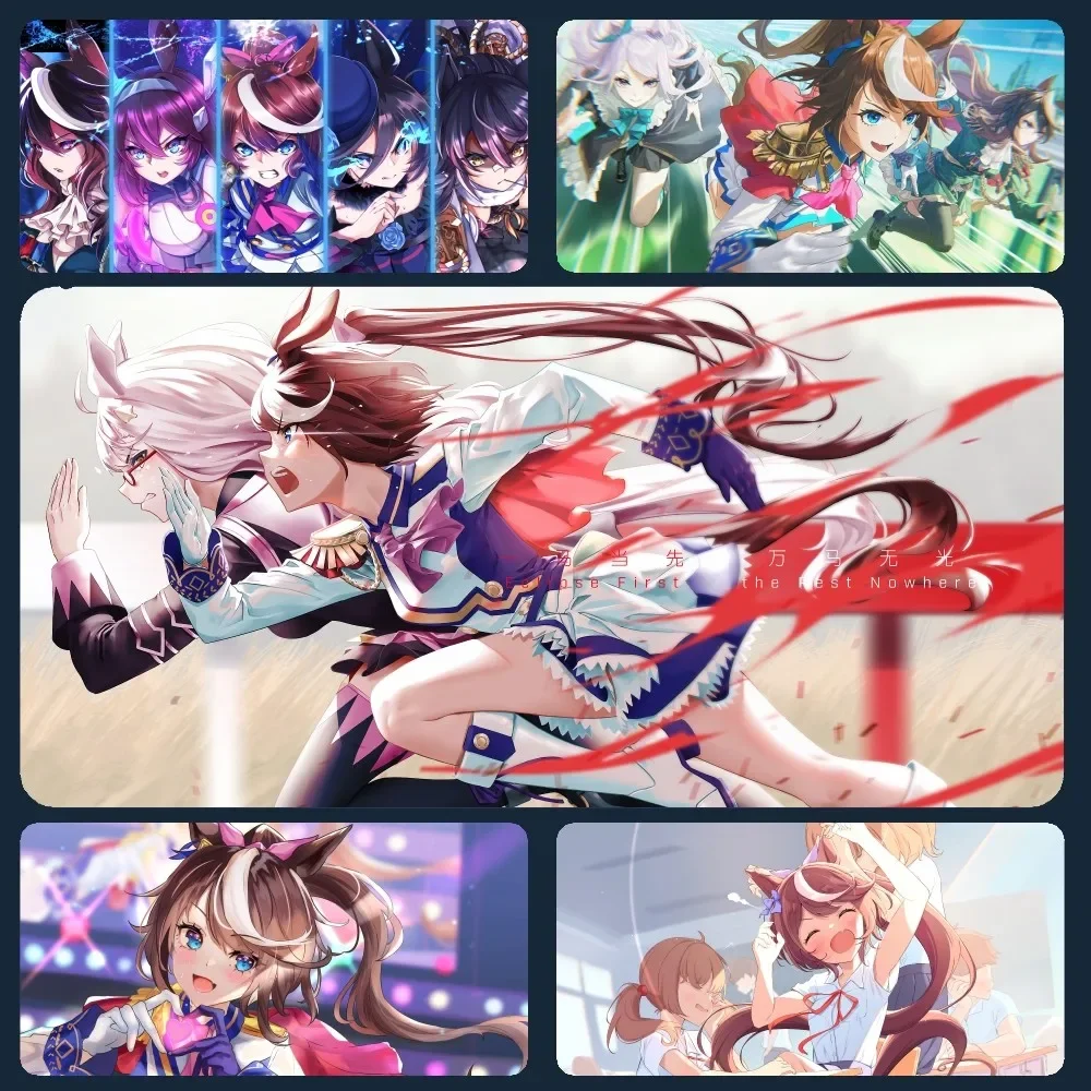 Коврик для мыши Tokai Teio Uma musum Pretty Derby Anime, коврик для мыши, коврик для мыши с ковриком Prime, игровой коврик для клавиатуры, коврик для стежки