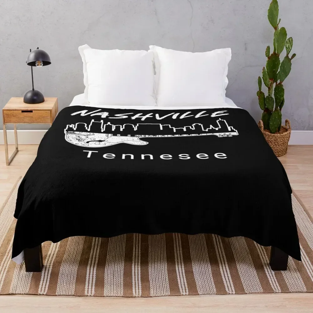 Сувенир Nashville Tn гитара кантри музыка Nashville пледы декоративные мягкие большие одеяла