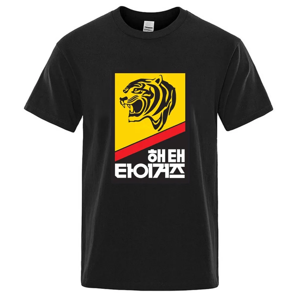 Винтажная Футболка Haitai Tigers Baseball Team 80-х Годов С Графическим Рисунком В Стиле Харадзюку