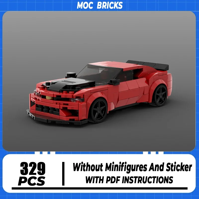 Супер спортивный автомобиль MOC, строительные блоки, 1LE, скоростные автомобили, сборка своими руками, кирпичи, креативная коллекция игрушек, скоростные автомобили Champion