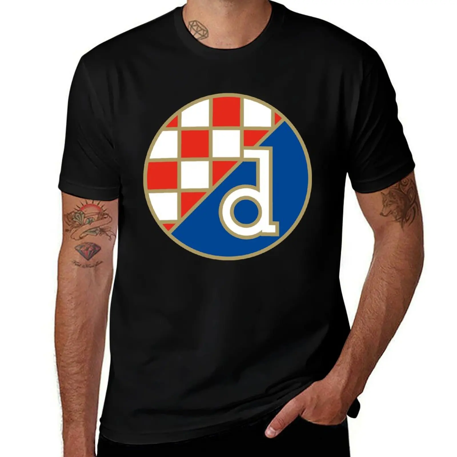 Бестселлер динамо zagreb, подарочная футболка, рубашка Croswit, мужские топы больших размеров, футболки на заказ, черные футболки для мужчин