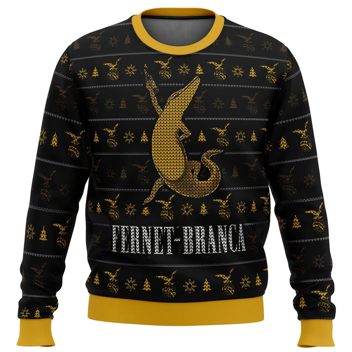 Фото Fernet Branca V2 уродливый рождественский свитер, весенне-осенний мужской свитшот, новинка 2025, модная женская толстовка, пуловер, топы №2