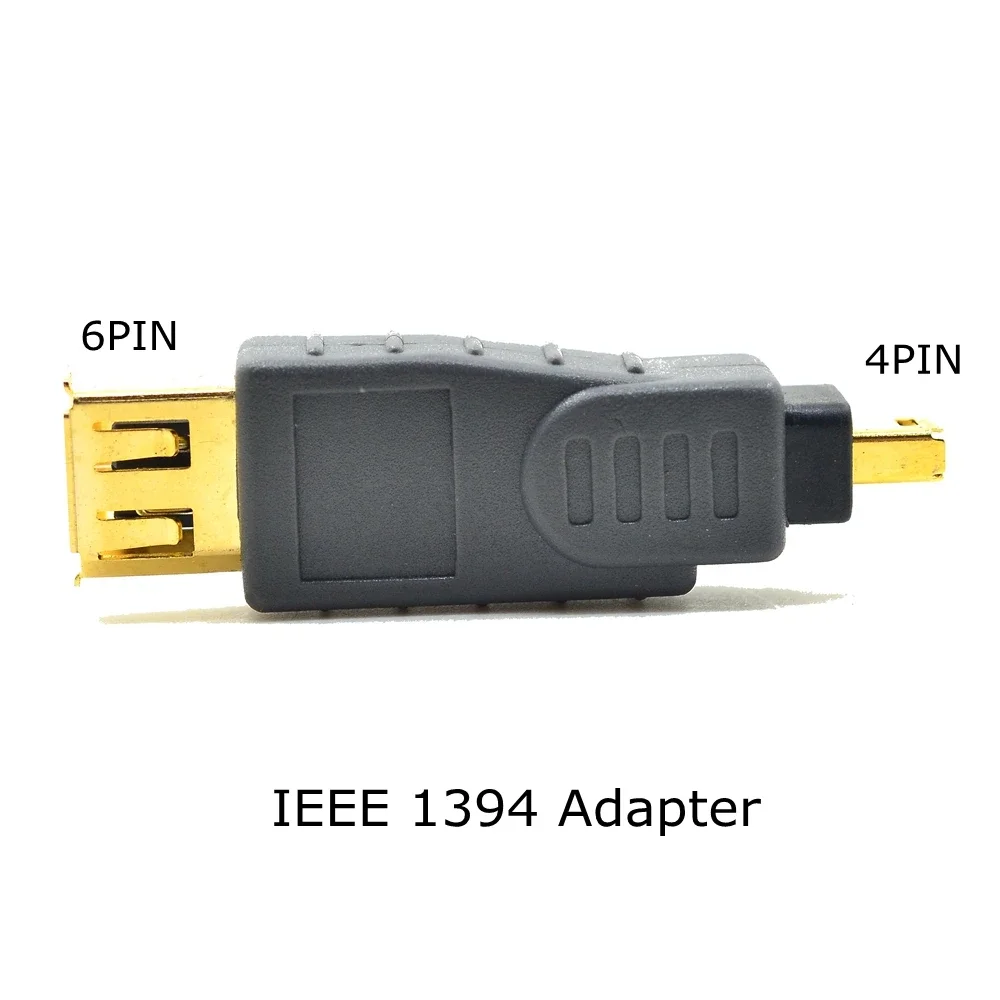 Адаптер IEEE 1394 IEEE1394 4-контактный разъем «папа» на 6-контактный разъем «мама» Firewire адаптер IEEE-1394a «папа-мама» 4-контактный на 6-контактный