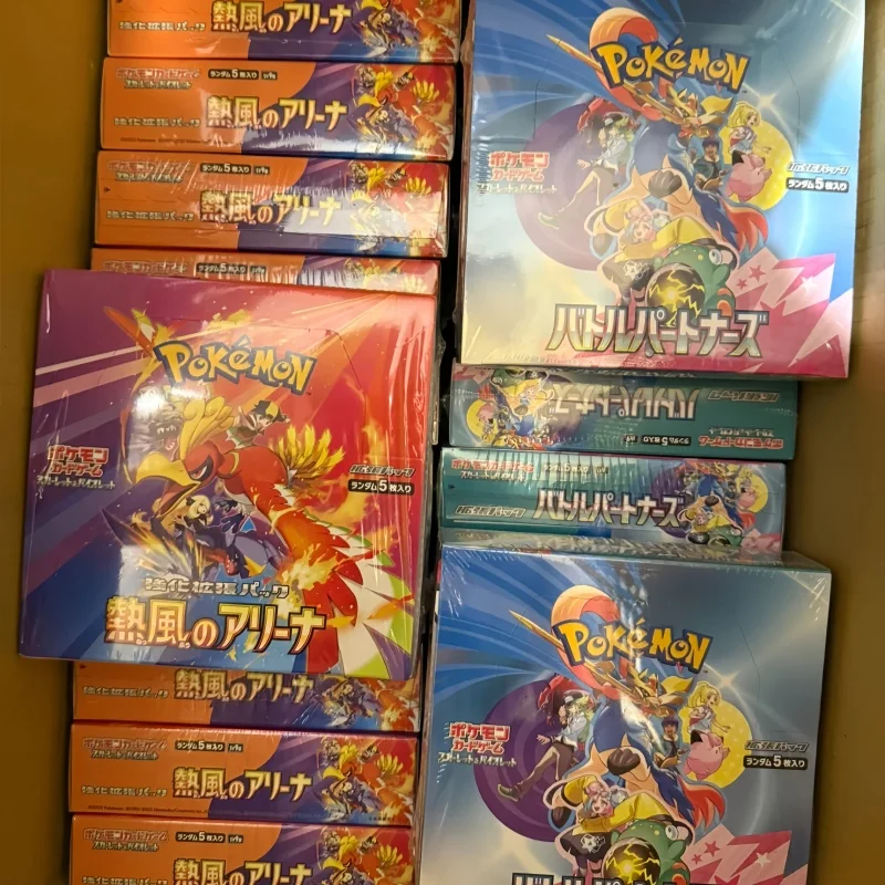 Новые японские карты покемонов, оригинальные Sv4 Sv5 Sv9 Ex Booster Box, пакеты, коллекционные карточки, редкая коллекция, игра для соревнований, подарок