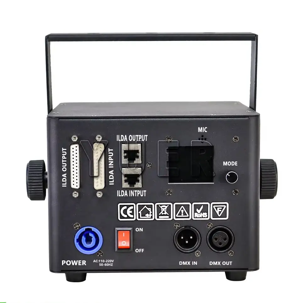 Фото RGB 5 Вт Лазерное освещение Bluetooth APP Control ILDA RJ45 Интерфейс для домашней вечеринки Dj Disco Рождество День рождения Свадьба Сценические огни №2
