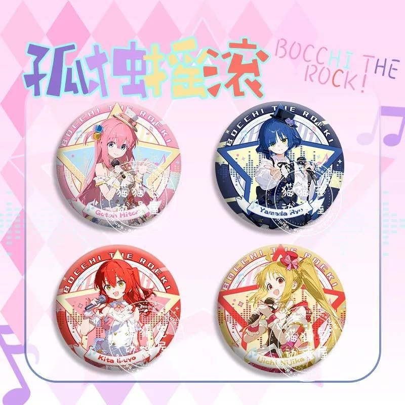 Значок Bocchi The Rock готоhhitori Yamada Ryo Ijichi Nijika Kita Ikuyo аниме периферическая мультяшная Милая брошь в подарок