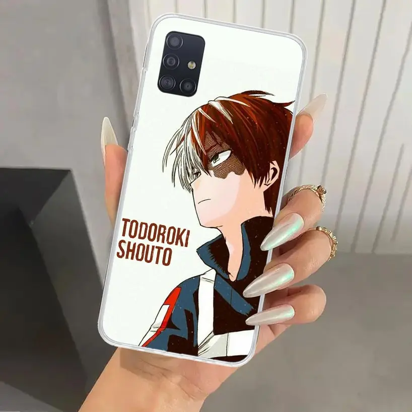 Фото Чехол для телефона My Hero MHA Todoroki Shoto для Samsung Galaxy A51 A50 A71 A70 A41 A40 A31 A30S A21S A20S A10S A20E A11 A01 A6 A7 A8 A №4
