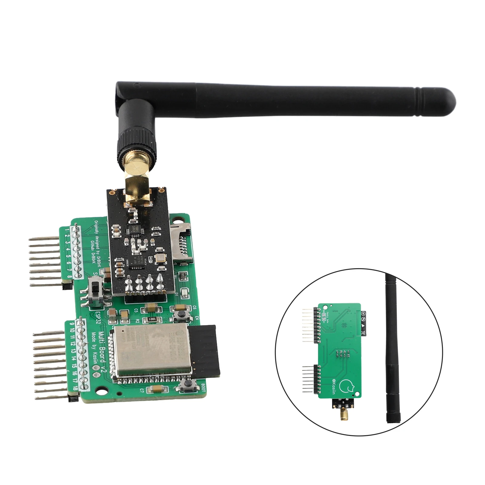 Фото Многоплатная плата Wi-Fi Flipper NRF24 + ESP32, обновленная версия, желтая плата, односторонняя, заплатка, исследование мародера №4