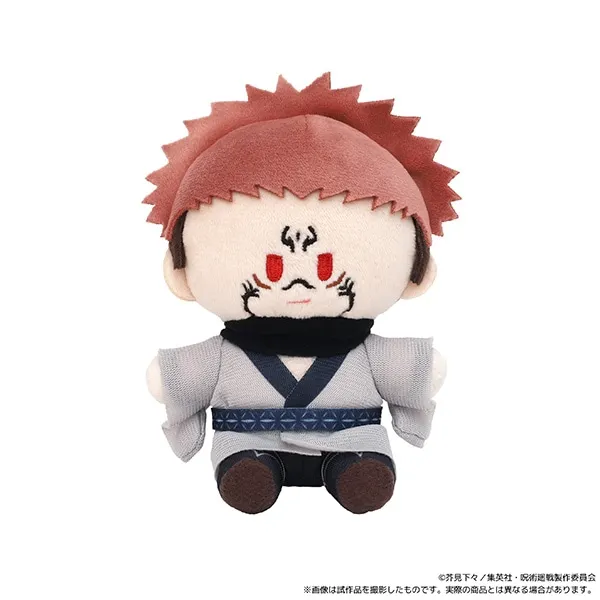 Фото Подлинная плюшевая кукла MOVIC Anime Jujutsu Kaisen 10 см Mahito Inumaki Toge Ryoumen Sukuna Zenin Maki, сумка, декор, подвеска, игрушки для детей №5