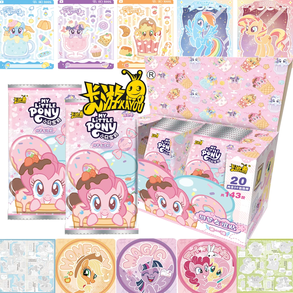 KAYOU оригинальная коллекционная карта My Little Pony, любимые детские персонажи аниме, яркие милые наклейки, карты, популярные игрушки, подарки