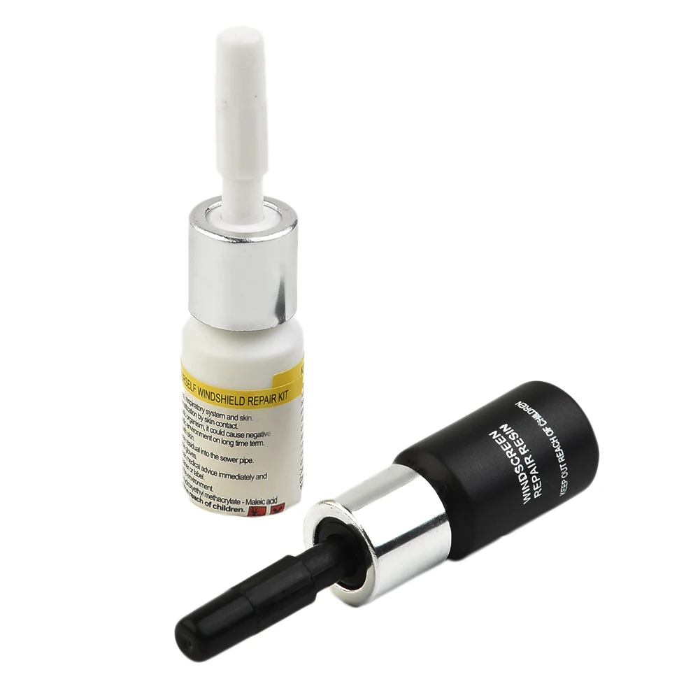 Фото Новые запчасти Reapir Fluid для транспортных средств 2 шт. удобный практичный набор 3 мл/бутылка стекло для ветрового стекла черно-белые аксессуары №2