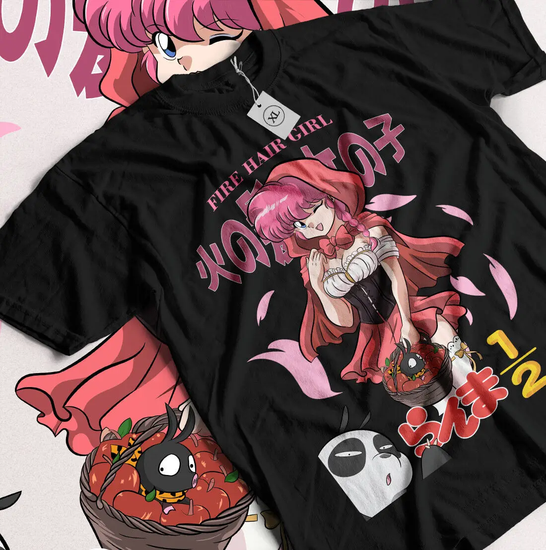 Футболка Ranma 1/2 с шампунем RumikoT Islashi Girl Kawaii, забавная футболка с аниме, мужские футболки всех размеров, одежда для спортзала, мужская забавная футболка