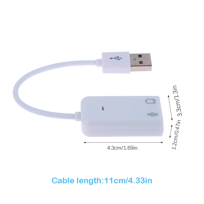 Внешняя звуковая карта USB 2,0 к разъему, 3D Аудио гарнитура, микрофон, наушники, 7,1 каналов, 5HV2 адаптер для ноутбука (art.: 3920c6e84a5c9) - 3920c6e84a5c9