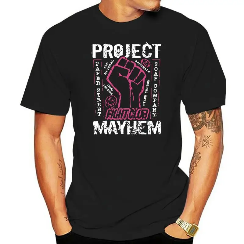 Драковый клуб Mayhem Black взрослая футболка (1)