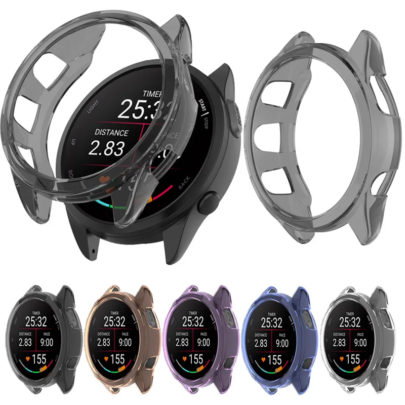 Защитный чехол для Garmin Forerunner 55, силиконовый бампер из ТПУ, защита экрана, полные аксессуары