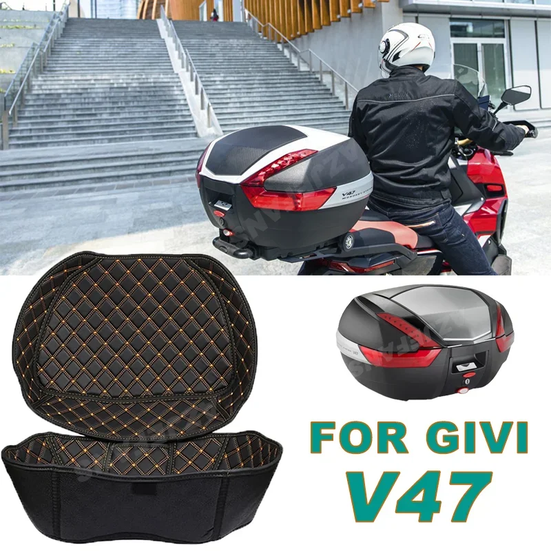 Для GIVI V47 мотоцикла задний грузовой багажник чехол вкладыш багажника внутренний контейнер хвостовой чехол ведро подкладка коврик протектор аксессуары Аксессуары для мотоциклов