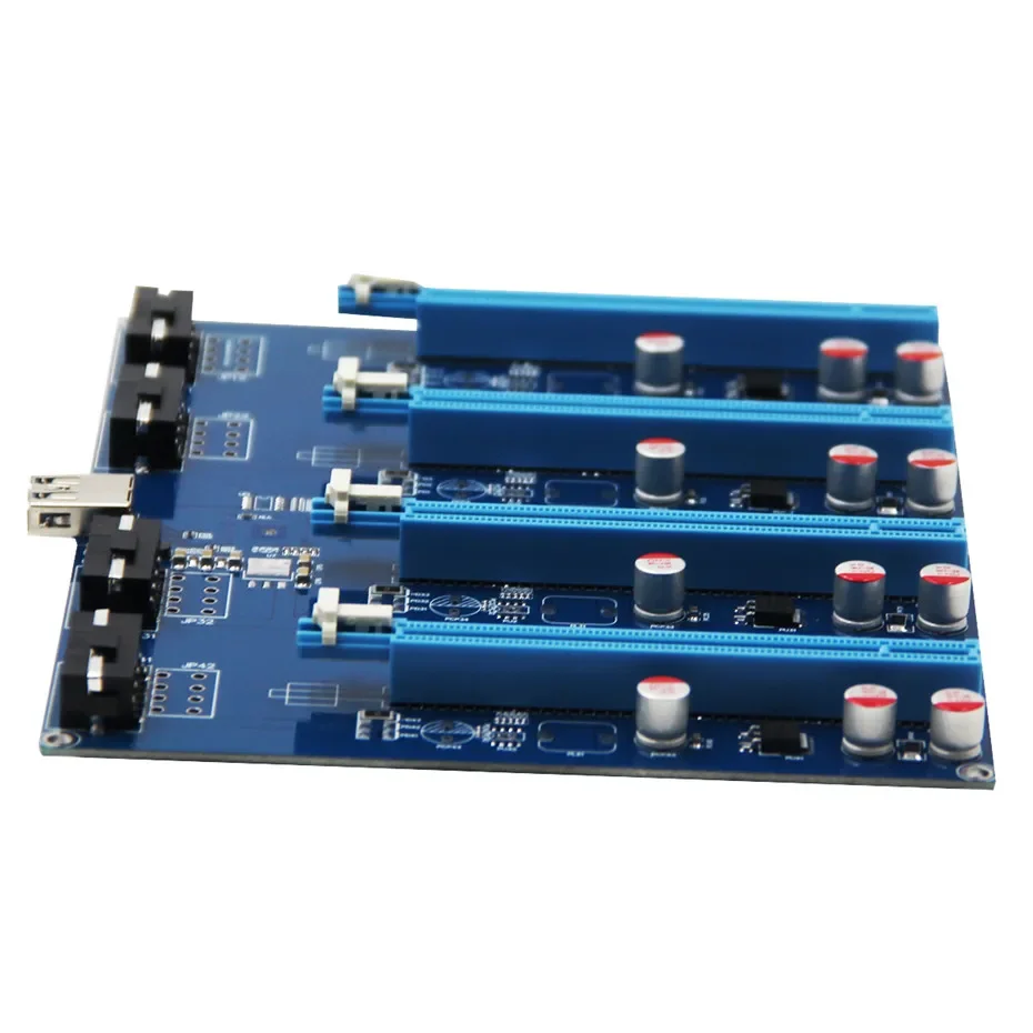 Фото Новинка PCI-Express PCIe от 1 до 4 PCI express 16X Слоты переходная карта PCI-E 1X к внешнему 4-слотовому адаптеру усилитель порта PCIe №2