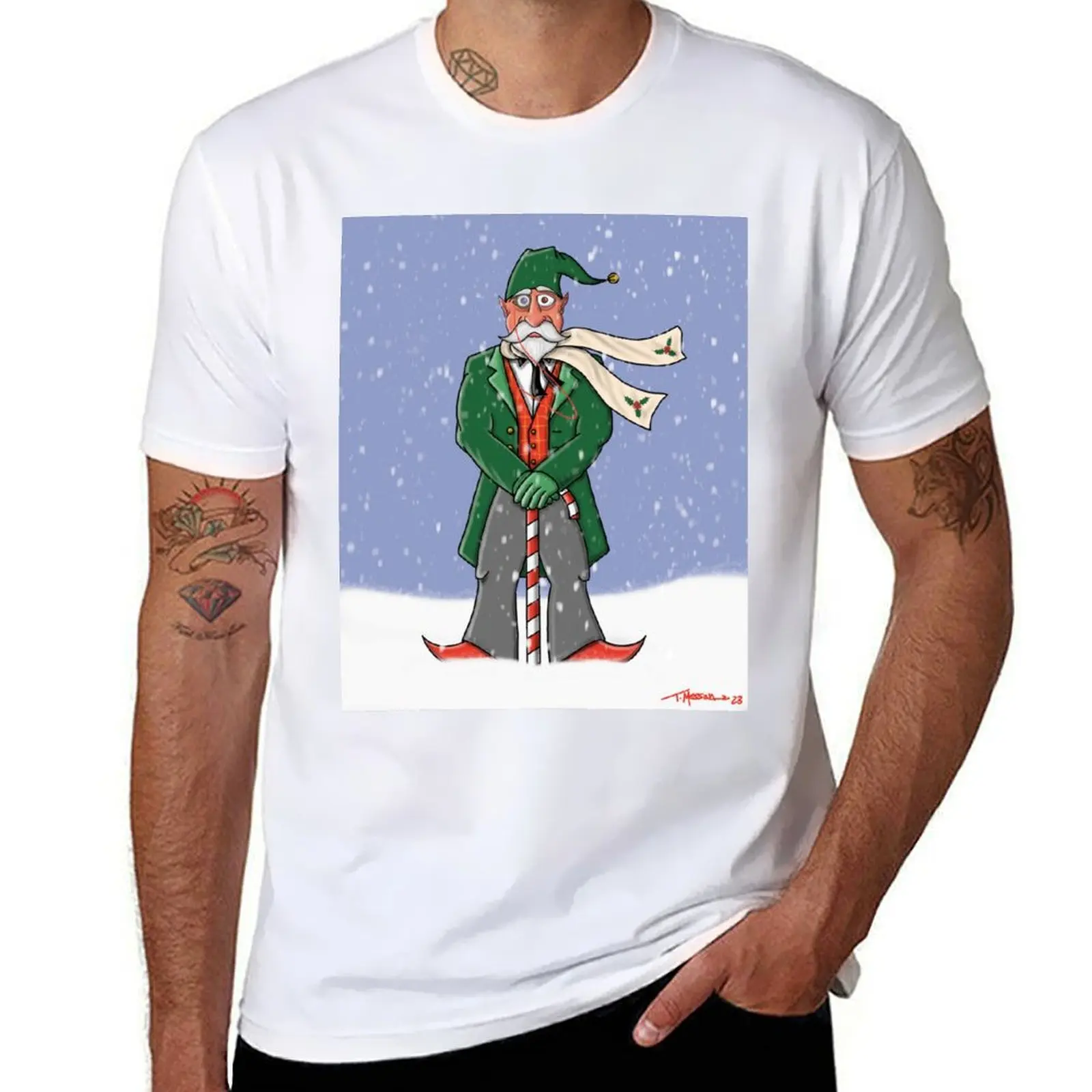 Футболка ROOSEVELT THE ELF, мужские винтажные мужские футболки с графическим рисунком, хлопковая футболка высокого качества