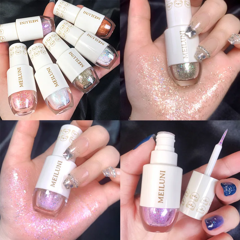 MEILUNI Starry Liquid Eyeshadow Liquid Shiny Glitter Sequin Popping Ins A Tear Косметика