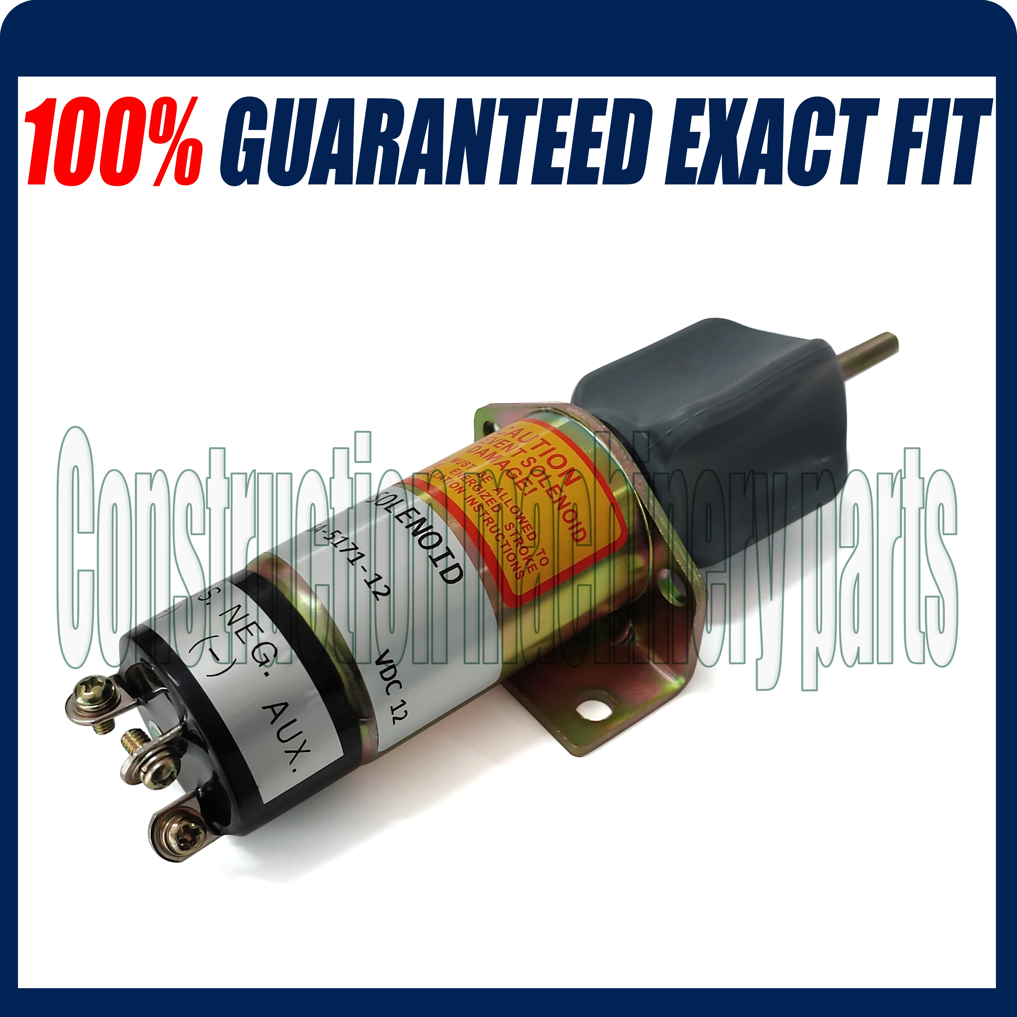 Новый стоп-соленоид 1502-12C3U1B1S1A SA-5171 12 В 3 клеммы для Woodward Kubota DF750 SA-5171-12