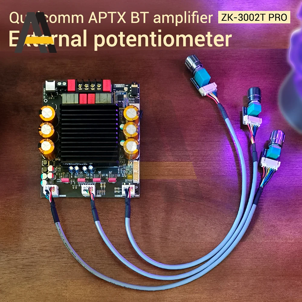 Фото ZK-3002T PRO DC 18-50 В плата усилителя Bluetooth с расширителем сабвуфера TPA3255 2,0 + канал мощности 300 Вт + 300 Вт + сабвуфер №2