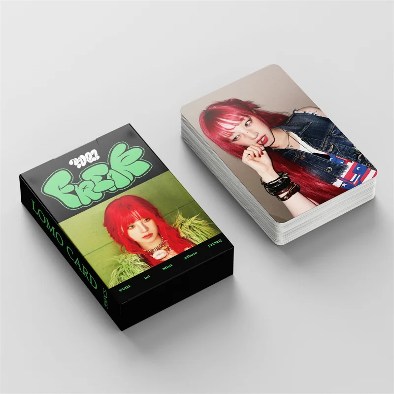 55 шт./набор Kpop GIDLE YUQ1 Solo альбом Lomo открытки (G) бриллианты я сжигаю фотокарту Минни шухуа YUQI открытка Поклонники подарок