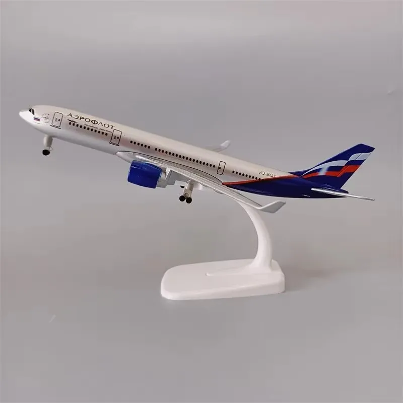 20 см Россия Air Aeroflot Русский A330 Airbus 330 Airways Airlines Металлический сплав Модель самолета с шасси