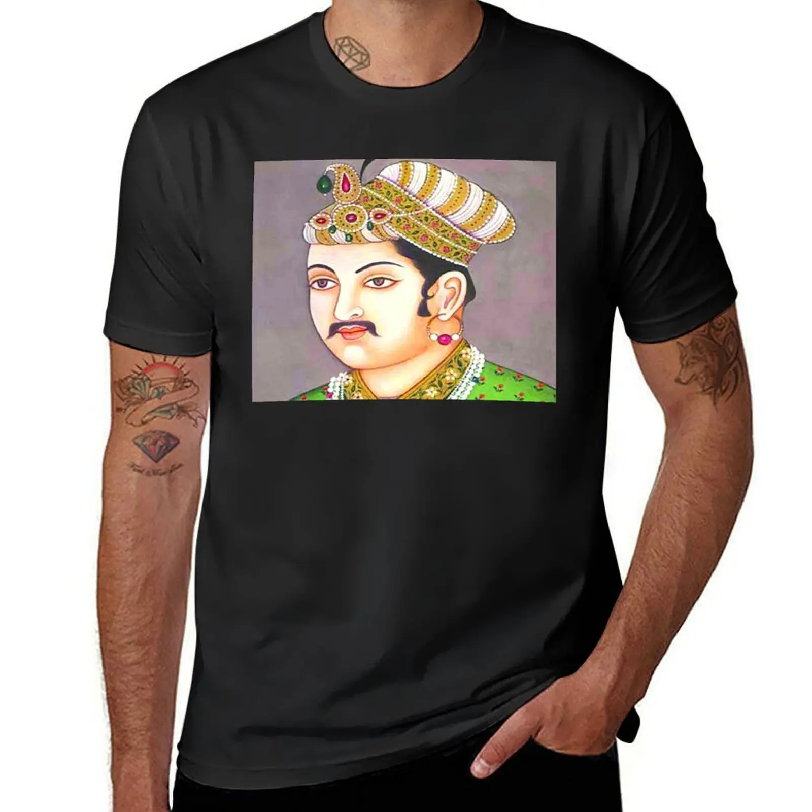 Футболка Akbar the Great, мужская футболка, футболки с рисунком для баскетбола, одежда больших размеров, футболки с рисунком, футболка для мужчин