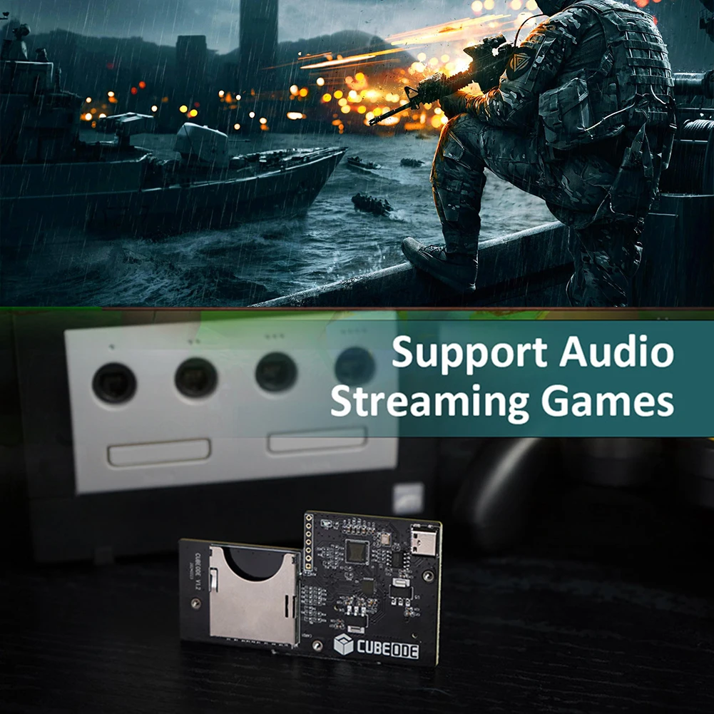 CUBEODE V1.2 GC Loder No SD2SP2/SDGecko Эмулятор оптического привода Замените оригинальный DVD-привод для игровой консоли NGC GameCube