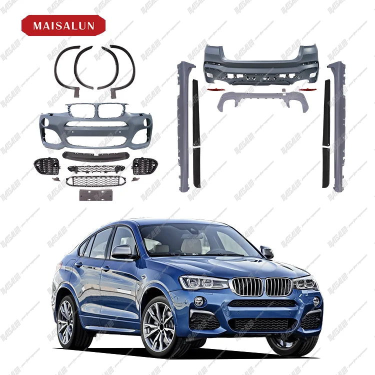 MSL X4 высококачественный боди для BMW X4 f26 передний бампер задний диффузор выхлопные наконечники обновление до X4M кузов комплект