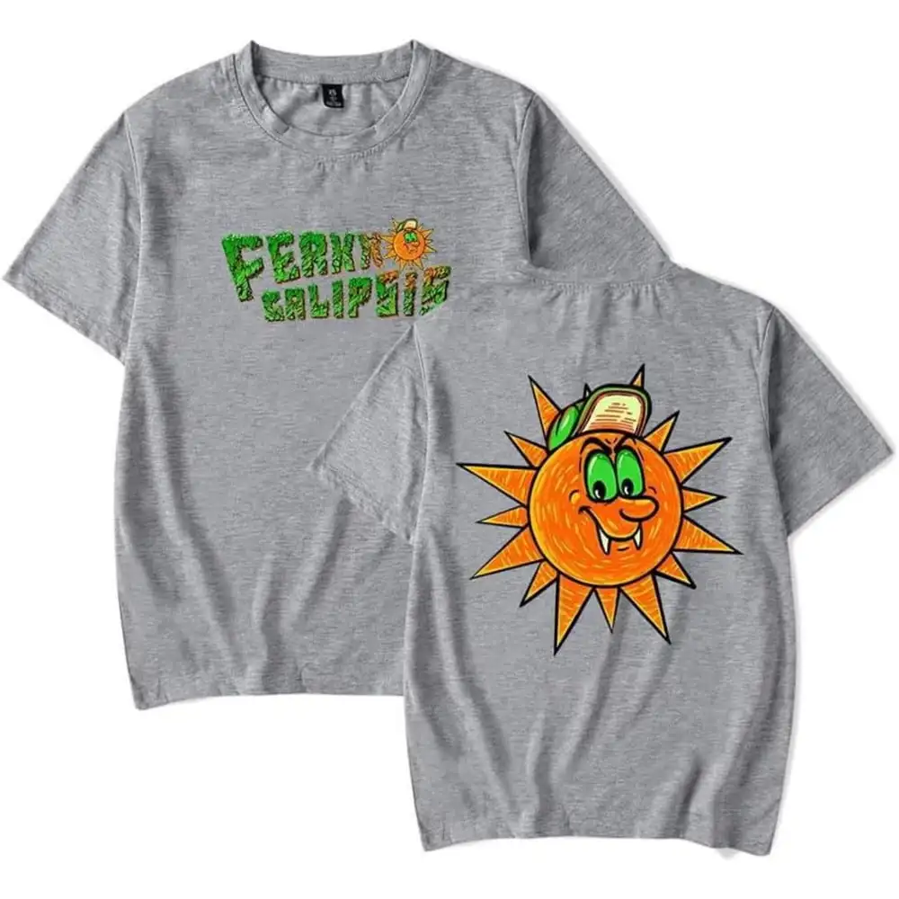 Feid Ferxxo Calipsis Album Merch, футболка из 100% хлопка с короткими рукавами, модный топ унисекс с круглым вырезом, дышащий, удобный
