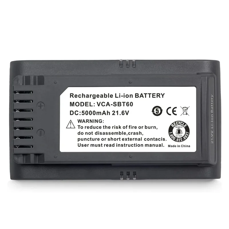 Фото JET-90 5000 мАч аккумуляторные аксессуары, новинка для Samsung Jet 90 VCA-SBT90, аксессуары для пылесоса, высокое качество емкости, литий-ионный №3