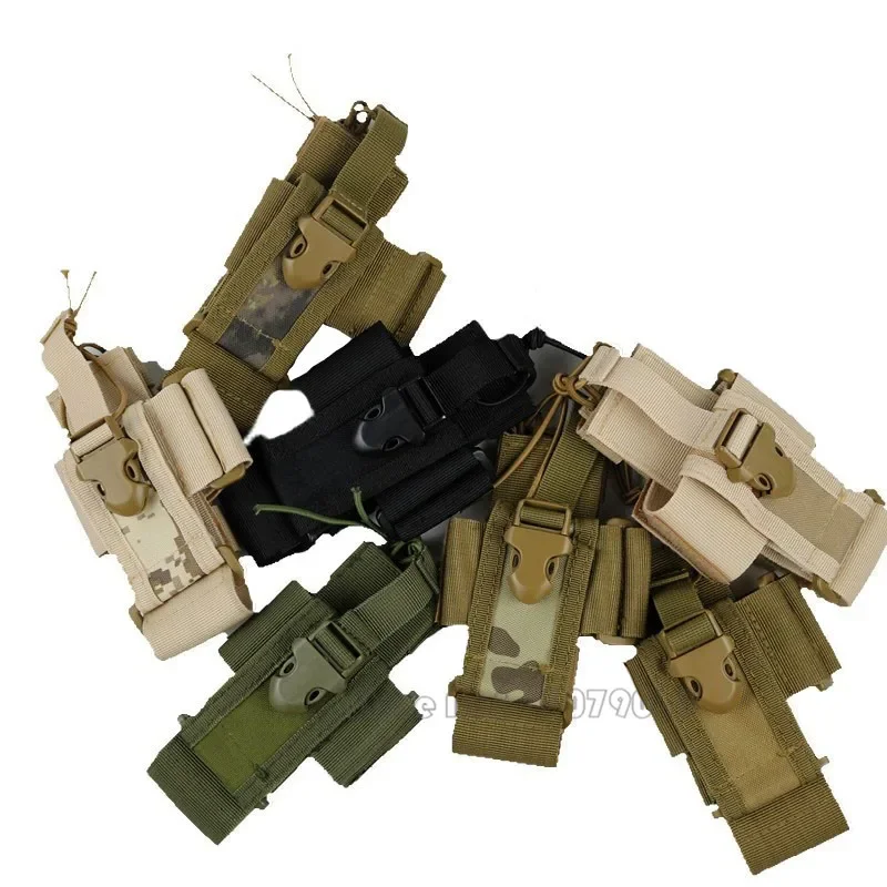 Фото Нейлоновый чехол Molle, держатель для радио рации, сумка на пояс, аксессуары для охоты, сумка для журналов, уличное оборудование для страйкбола №3