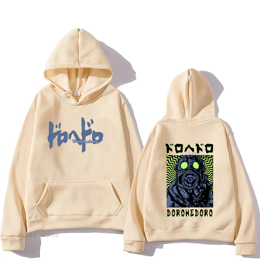 Фото Толстовка Dorohedoro Caiman, хип-хоп пуловер с капюшоном, аниме Jepang kaus pria baju манга kartun №3
