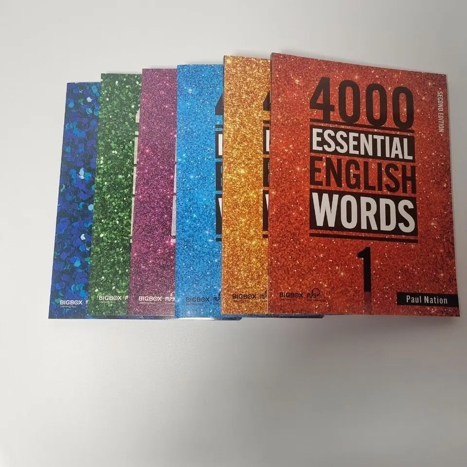 4000 слов английского языка: 6 книг Essential English Level 1–6 IELTS, ABC Core Words English Vocabulary Book