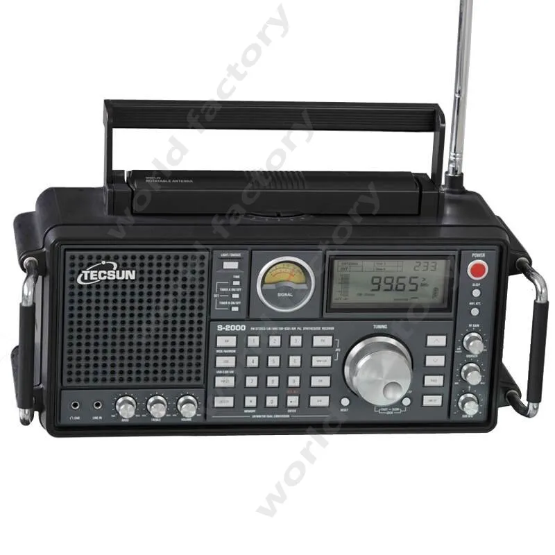 Tecsun/Desheng S-2000 полнодиапазонное профессиональное радио с несколькими преобразованиями частоты, точечное