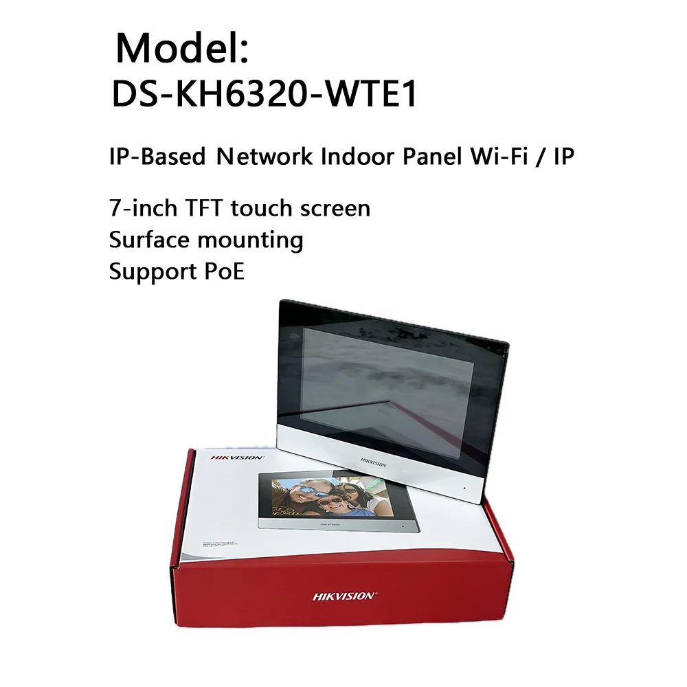 Фото Hikvision 7-дюймовый комплект IP-видеодомофона DS-KH6320-WTE1 DS-KH6350-WTE1 DS-KH8350-WTE1 DS-KH9310-WTE1(B) DS-KV6113-WPE1(C) В помещении №3