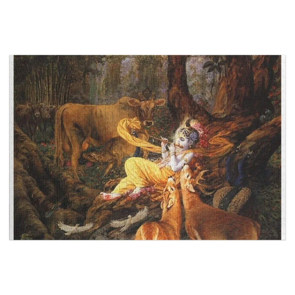 Krishna Jigsaw Pieces Деревянные головоломки для взрослых для взрослых Головоломки на заказ Фотопазлы на заказ