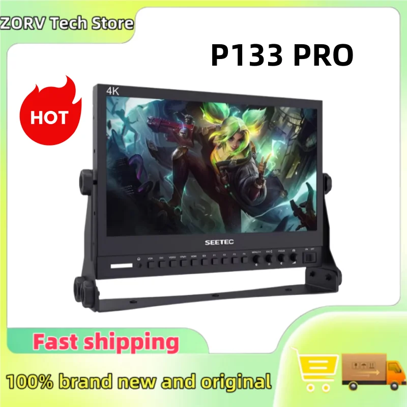 SEETEC P133 PRO Full HD 1920x1080 1000 нит Высокояркий вещательный монитор DCI 4K60 Вход HDMI и 3G-SDI Входы/выходы Вход DVI