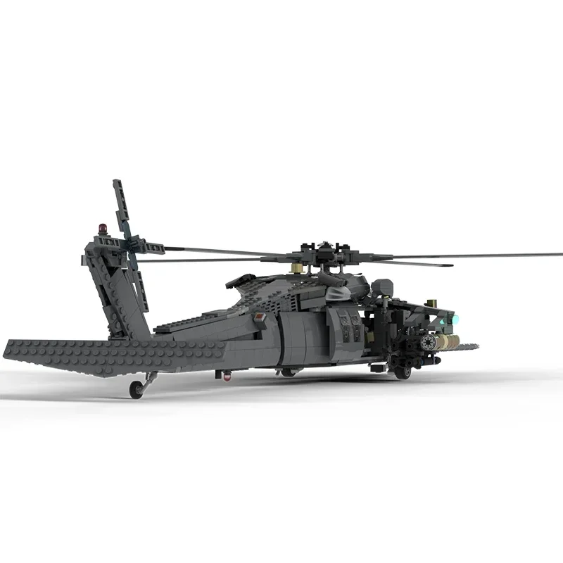 Фото Moc Building Bricks Военная модель MH-60L Black Hawk Technology Модульные блоки Праздничные подарки Игрушки для детей Наборы для самостоятельной сборки №2