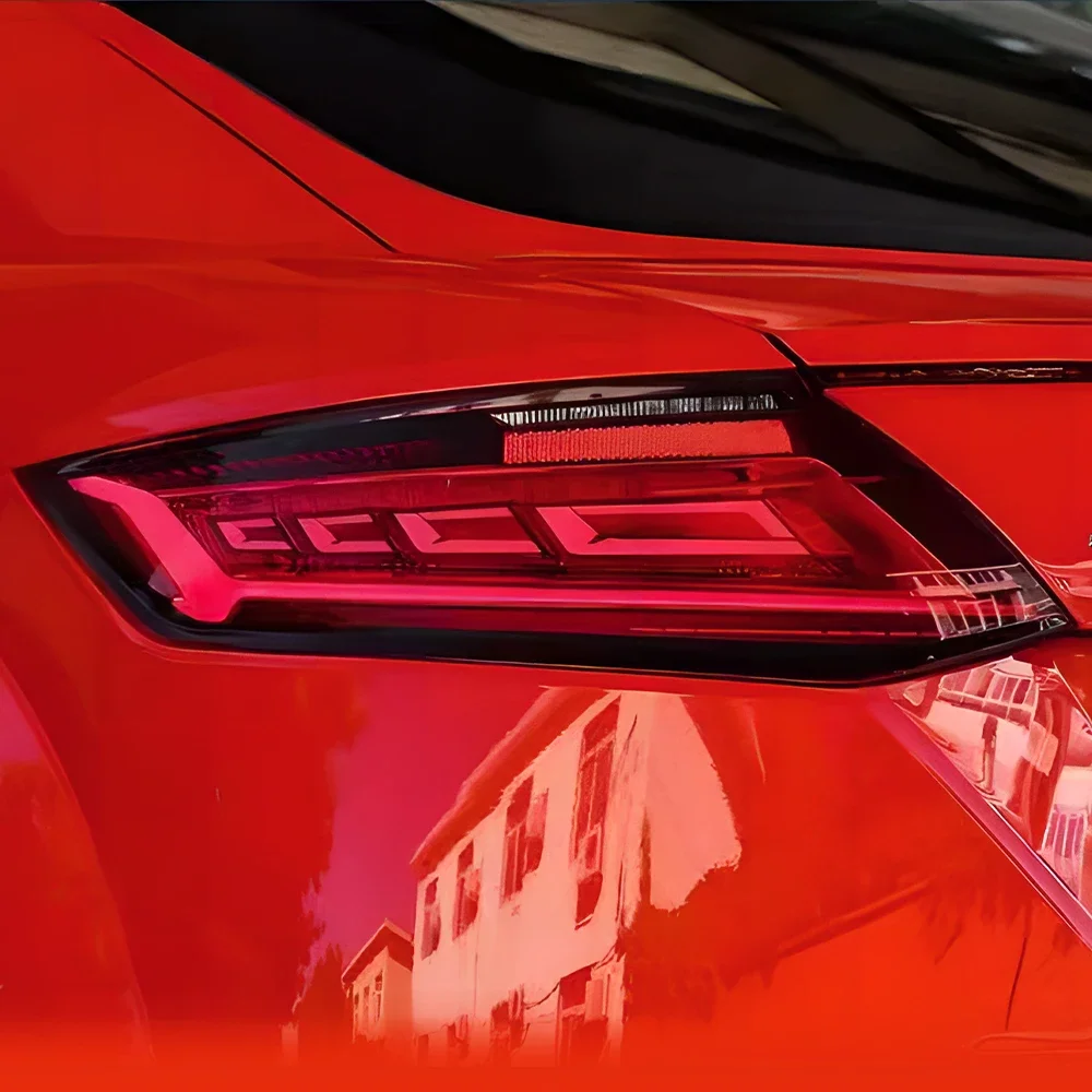 Высококачественные автоматические задние фонари для Audi TT TTRS 2015-2018, светодиодные автомобильные задние фонари в сборе, обновленные аксессуары для динамических указателей поворота