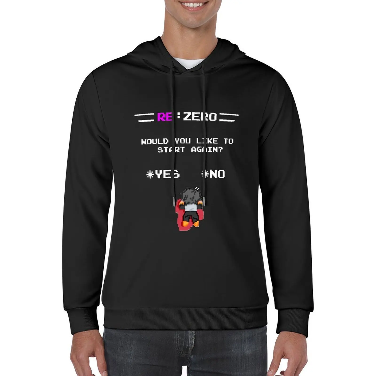 Фото Rezero, Video Game Essential Толстовка с капюшоном, эстетичная одежда, мужская одежда в корейском стиле, мужской зимний свитер, пуловер, толстовки №5