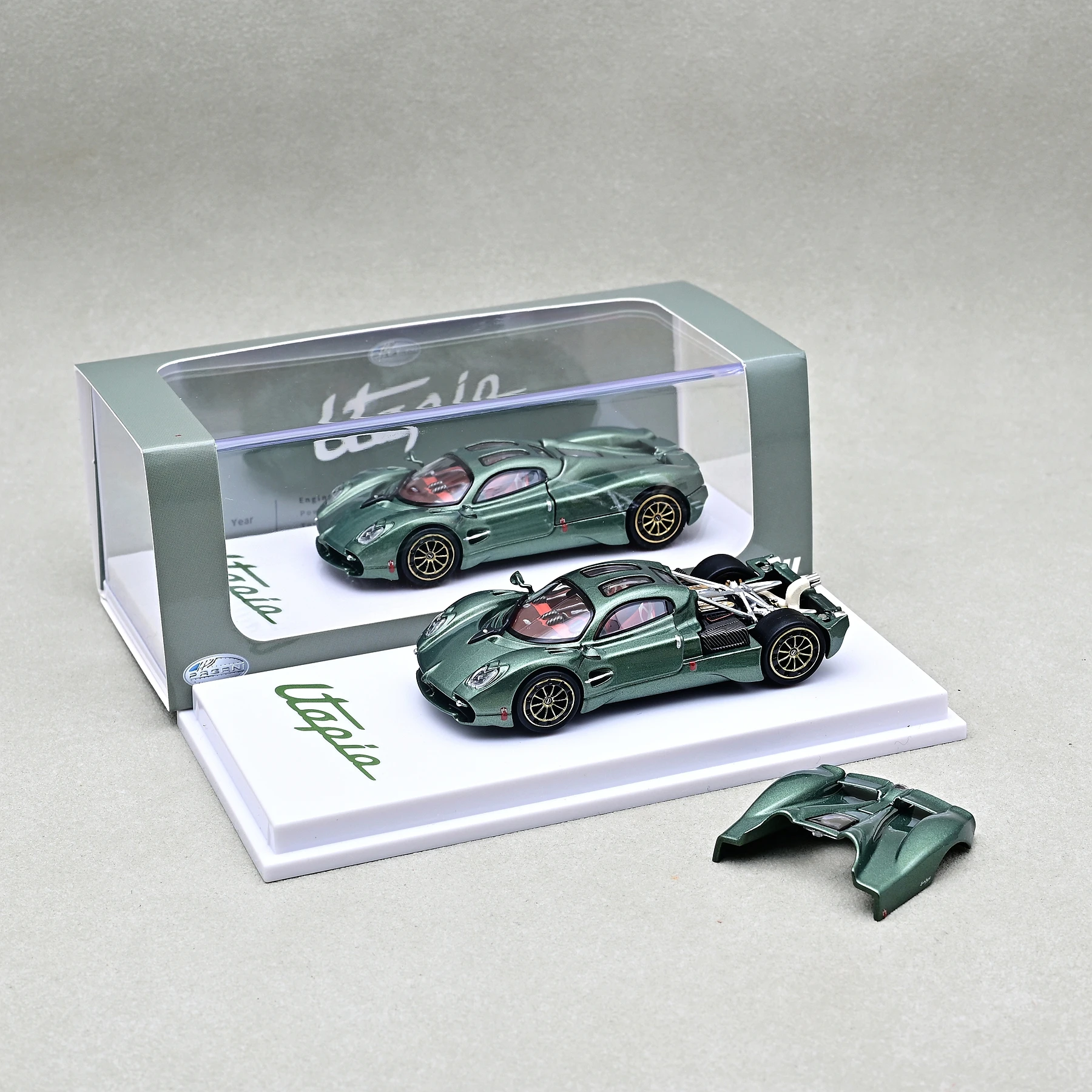 Cmmodel 1/64 Utopia Металлический Зеленый сплав готовая модель автомобиля украшение
